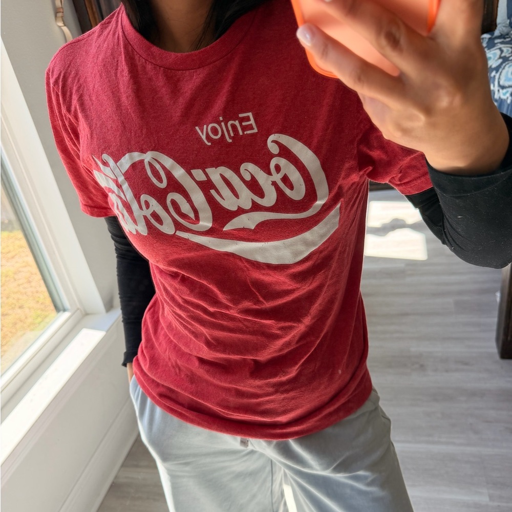 Coca Cola Red Short Sleeve Tee with White Logo